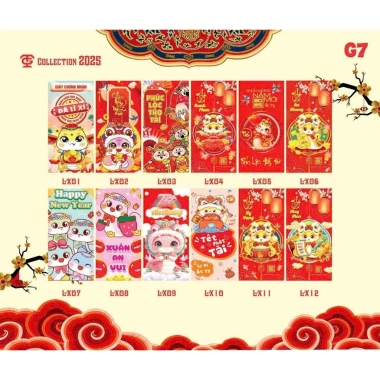 Combo 120 Bao Lixi + 60 Tết 2.026 - Bộ sưu tập đa mẫu thiết kế độc đáo, giá 35.000 VND 8