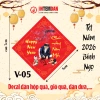 Combo 120 tem Tết Vinh Liên 5x5cm - Dán lọ hạt, giỏ quà, dưa, bánh chưng - Đỏ vuông - 58.200đ 6