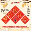 Combo 120 tem Tết Vinh Liên 5x5cm - Dán lọ hạt, giỏ quà, dưa, bánh chưng - Đỏ vuông - 58.200đ 9