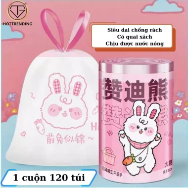 Combo 120 Túi Đựng Rác Dây Kéo Siêu Dày – Môi Trường Tự Phân Hủy Giá 51.000 VND