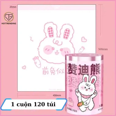 Combo 120 Túi Đựng Rác Dây Kéo Siêu Dày – Môi Trường Tự Phân Hủy Giá 51.000 VND