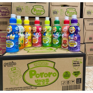 Combo 12&24 chai nước trái cây Pororo Paldo Hàn Quốc – Giá 01/2.027 chỉ 206.000₫