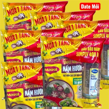 Combo 12/6 Bịch Hạt Nêm Maggi Nấm Hương 800g + Dầu Ăn Simply 400ml - Giá Ưu Đãi 625k (Mới) 10