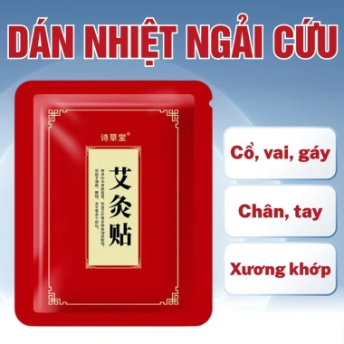 Combo 1/3/5 Túi Dán Đỏ 50 miếng - Dán nhiệt ngải cứu giảm đau xương khớp, hỗ trợ xoa bóp
