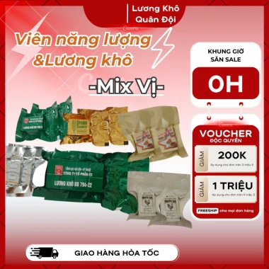 Combo 14 gói Mix vị: matcha, nấm linh chi, ruốc gà, mè - Giá ưu đãi 79.000 VND, tăng sức khỏe, năng lượng dồi dào