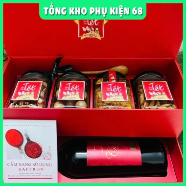 Combo 15-56 chiếc Tem/Nhãn dán Hộp quà Tết sang trọng - Giá ưu đãi 16.000₫