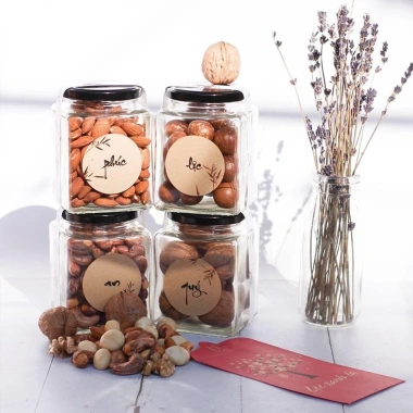 Combo 15-56 chiếc Tem/Nhãn dán Hộp quà Tết sang trọng - Giá ưu đãi 16.000₫