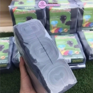 Combo 15 cuộn túi rác đen 55x65 tự phân hủy dày, thân thiện môi trường 30.000₫