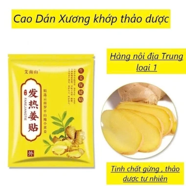 Combo 150 miếng Dán Gừng Nóng Giảm Đau - Giảm nhức mỏi vai gáy, xương khớp, mọi lứa tuổi