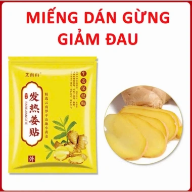 Combo 150 miếng Dán Gừng Nóng Giảm Đau - Giảm nhức mỏi vai gáy, xương khớp, mọi lứa tuổi