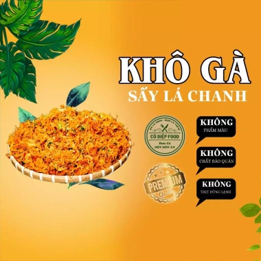 Combo 1.5KG Khô Gà Lá Chanh & Bơ Tỏi Loại 1 - Cô Diệp Food, Đầy Đủ Hồ Sơ, Kiểm Nghiệm, Giá 465.000 VND