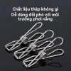 Combo 16 Kẹp Inox 304 Phơi Đồ - Kẹp Treo Đa Năng Cỡ To 6cm Giá Chỉ 17.000đ 7