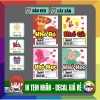 Combo 160 Tem Dán Khô Bò Gà Mực Heo 6x5cm - Giá chỉ 99.000đ, tiết kiệm ngay