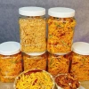 Combo 1KG 2 Hủ 500g Khô Gà Lá Chanh, Gà Bơ Tỏi, Heo Cháy Tỏi, Chà Bông Heo Xù - Đồ Ăn Vặt Cay Chua, Giá 179k Giảm 16% 2
