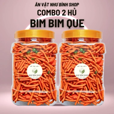 Combo 1KG 2 Hủ Bim Que Tăm Đậu Hà Lan 500gr Ăn Vặt Giá 39.000 Như Bình Shop