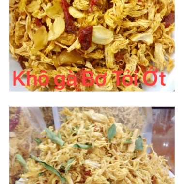 Combo 1kg Khô gà cay Lày Hòa 500gr Bơ Tỏi + 500gr Lá Chanh, an toàn thực phẩm, 295.000₫ 3