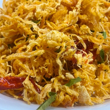 Combo 1kg Khô gà cay Lày Hòa 500gr Bơ Tỏi + 500gr Lá Chanh, an toàn thực phẩm, 295.000₫ 4