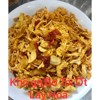 Combo 1kg Khô gà cay Lày Hòa 500gr Bơ Tỏi + 500gr Lá Chanh, an toàn thực phẩm, 295.000₫ 8