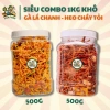 Combo 1KG Khô Heo Cháy Tỏi + Khô Gà Lá Chanh Pam Farm - Hàng Xịn, Siêu Ngon, Giá Giảm 238k