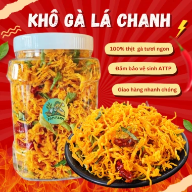 Combo 1KG Khô Heo Cháy Tỏi + Khô Gà Lá Chanh Pam Farm - Hàng Xịn, Siêu Ngon, Giá Giảm 238k 5