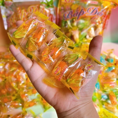 Combo 1kg Siêu Rẻ Kẹo Dẻo Bắp Ngô Sắc Màu Phủ Đường Nhân Siro Chảy - Chỉ 35.999 VND