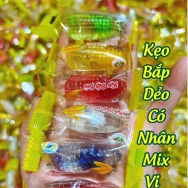 Combo 1kg Siêu Rẻ Kẹo Dẻo Bắp Ngô Sắc Màu Phủ Đường Nhân Siro Chảy - Chỉ 35.999 VND 8 Combo 1kg Siêu Rẻ Kẹo Dẻo Bắp Ngô Sắc Màu Phủ Đường Nhân Siro Chảy - Chỉ 35.999 VND 8