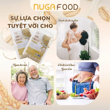 Combo 1kg Yến Mạch Cán Mỏng NUGAFOOD Nhập Khẩu Úc Giảm Cân Ăn Kiêng Ưu Đãi 115.750 VND