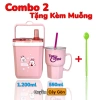 Combo 2-1 Thùng Đá Mini 1.2L + Ly 550ml - Giữ Nhiệt Tốt, Giá Sốc 80.000₫
