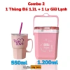 Combo 2-1 Thùng Đá Mini 1.2L + Ly 550ml - Giữ Nhiệt Tốt, Giá Sốc 80.000₫ 2