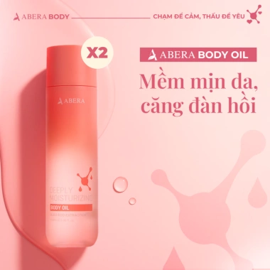 Combo 2 Abera Body Oil 150ml - Dầu Dưỡng Body Mềm Mịn, Căng Bóng Da, Thấm Nhanh Không Bết Rít - Giá 480k Combo 2 Abera Body Oil 150ml - Dầu Dưỡng Body Mềm Mịn, Căng Bóng Da, Thấm Nhanh Không Bết Rít - Giá 480k