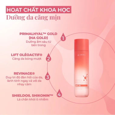 Combo 2 Abera Body Oil 150ml - Dầu Dưỡng Body Mềm Mịn, Căng Bóng Da, Thấm Nhanh Không Bết Rít - Giá 480k