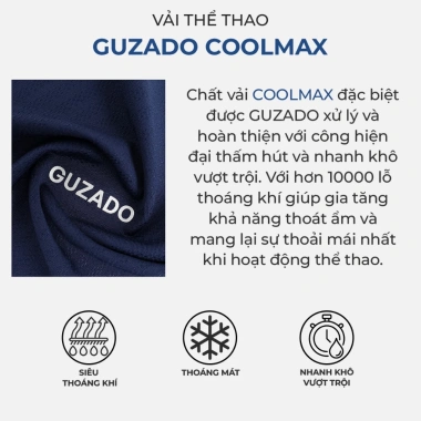 Combo 2 Áo Ba Lỗ Nam COOLMAX GUZADO Dáng Thể Thao Khỏe Khoắn Giá Ưu Đãi 218k