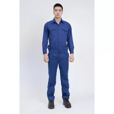 Combo 2 áo bảo hộ lao động Ando vải kaki 2/1 màu trơn - Giá ưu đãi 139.000₫
