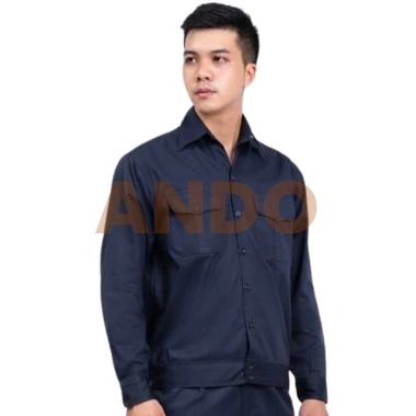 Combo 2 áo bảo hộ lao động Ando vải kaki 2/1 màu trơn - Giá ưu đãi 139.000₫ 8 Combo 2 áo bảo hộ lao động Ando vải kaki 2/1 màu trơn - Giá ưu đãi 139.000₫ 8