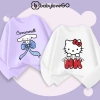 Combo 2 áo dài tay bé gái Cinnamoroll Kitty - áo thu đông cổ tròn thun cotton 1-10 tuổi BabyloveGO giá 156.000₫