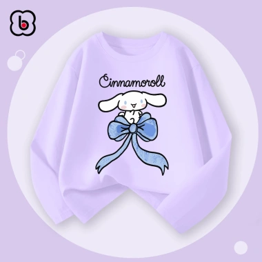 Combo 2 áo dài tay bé gái Cinnamoroll Kitty - áo thu đông cổ tròn thun cotton 1-10 tuổi BabyloveGO giá 156.000₫ 9