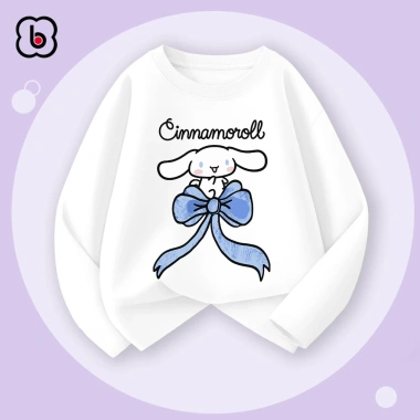 Combo 2 áo dài tay bé gái Cinnamoroll Kitty - áo thu đông cổ tròn thun cotton 1-10 tuổi BabyloveGO giá 156.000₫ 10