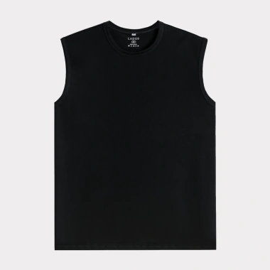 Combo 2 áo tanktop nam tính LADOS-9.085 trắng-đen 100% cotton co giãn, thấm hút, trẻ trung - Giá 222.000₫