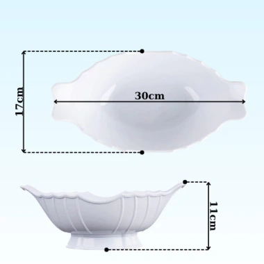 Combo 2 Bát Đựng Gà Cúng Tết - Bát Thuyền Nhựa 55k, Đựng Gà Nguyên Con & Trái Cây