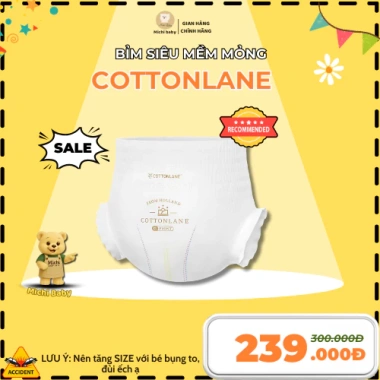 Combo 2 Bịch Bỉm Cotton Lane Nova Luna MC900 Siêu Mềm, Thấm Hút, Mỏng - Giá 498k