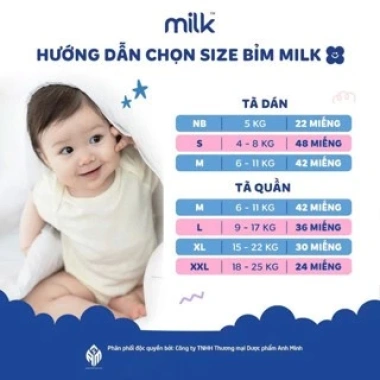 Combo 2 bịch Bỉm Thuần Chay MILK MC886 - Siêu thấm hút, Siêu mềm, An toàn cho bé 6 Combo 2 bịch Bỉm Thuần Chay MILK MC886 - Siêu thấm hút, Siêu mềm, An toàn cho bé 6