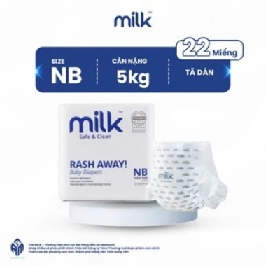 Combo 2 bịch Bỉm Thuần Chay MILK MC886 - Siêu thấm hút, Siêu mềm, An toàn cho bé 10 Combo 2 bịch Bỉm Thuần Chay MILK MC886 - Siêu thấm hút, Siêu mềm, An toàn cho bé 10