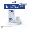Combo 2 bịch Bỉm Thuần Chay MILK MC886 - Siêu thấm hút, Siêu mềm, An toàn cho bé 12