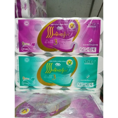 Combo 2 Bịch Giấy Vệ Sinh Hà Nội 20 Cuộn 4 Lớp Siêu Dai Siêu Mịn Không Lõi & Có Lõi Giá 110k