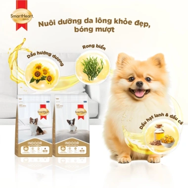 Combo 2 bịch SmartHeart Gold cho chó con giống nhỏ + tặng 4 gói nhỏ - Giá ưu đãi 360k 5