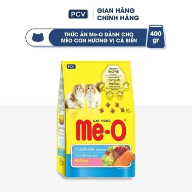 Combo 2 Bịch Thức Ăn Me-O Cho Mèo Con 400g Hạt Vị Cá Biển và Tặng Nón BH HĐ299k Giá 102.600₫ 2