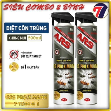 Combo 2 bình xịt côn trùng ARS PRO.X Mạnh 7 trong 1 500ml - Thương hiệu Nhật Bản, giá ưu đãi 139.000 VND 2