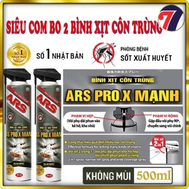 Combo 2 bình xịt côn trùng ARS PRO.X Mạnh 7 trong 1 500ml - Thương hiệu Nhật Bản, giá ưu đãi 139.000 VND 3