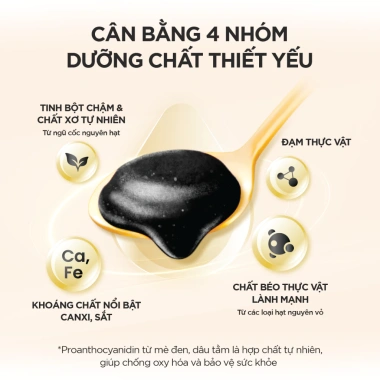 Combo 2 Bột Ngũ Hắc Mè Đen + Ngũ Sắc Hồng Đậu - Bữa sáng tiện lợi, 524.000₫