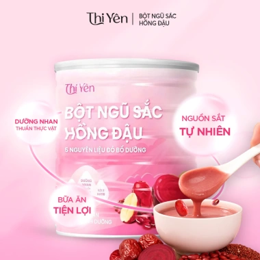 Combo 2 Bột Ngũ Hắc Mè Đen + Ngũ Sắc Hồng Đậu - Bữa sáng tiện lợi, 524.000₫